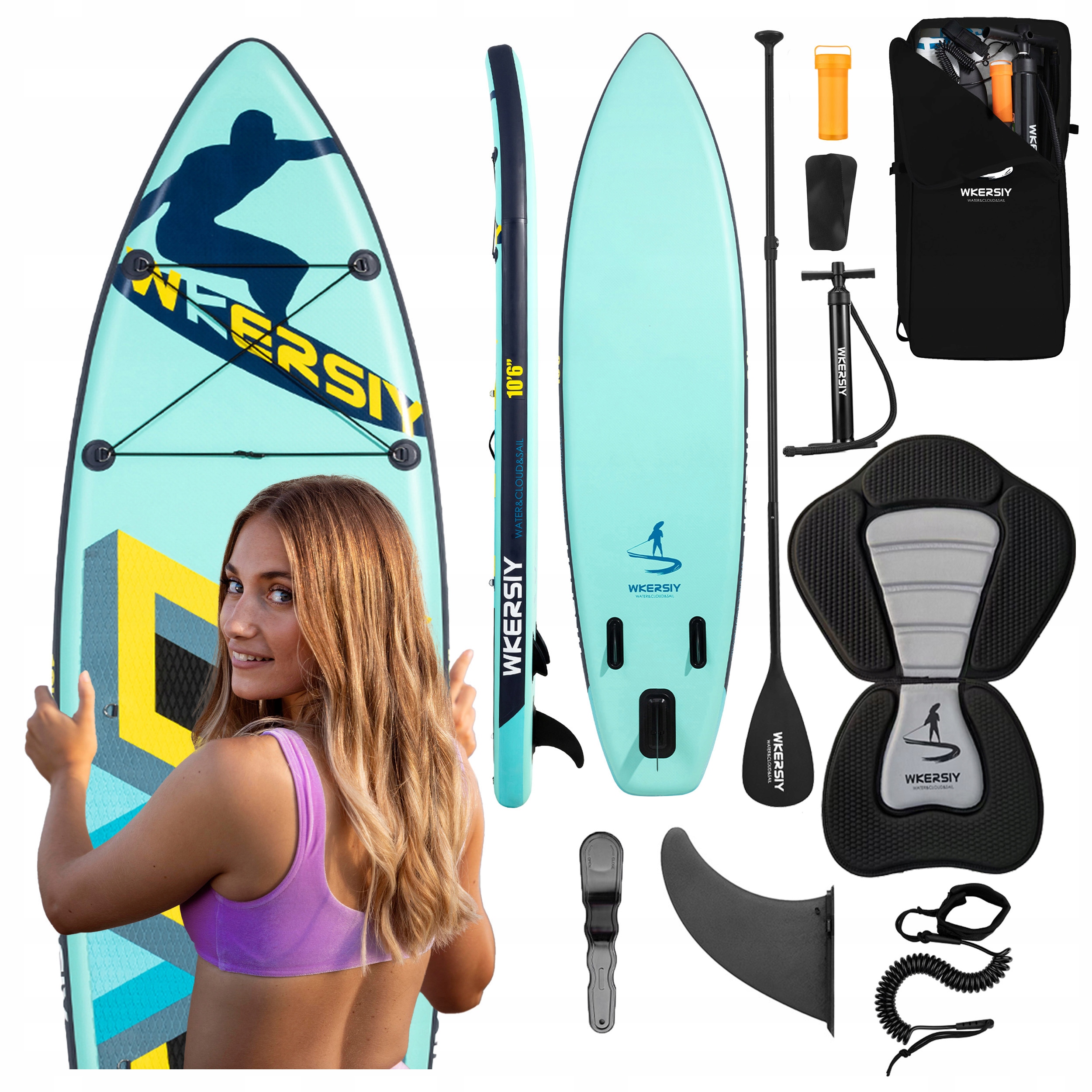 Kvalitný nafukovací paddleboard - SUP doska 340 cm nosnosť 180kg