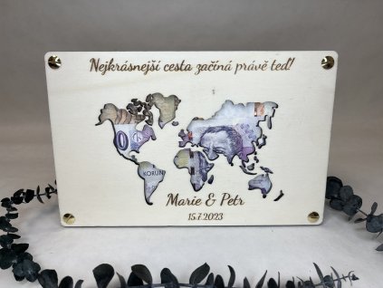Dřevěná obálka – Nejkrásnější cesta začíná teď