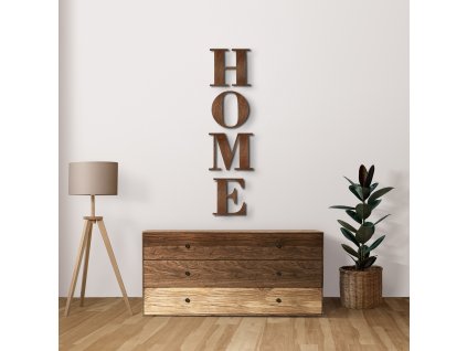 Dřevěný nápis na zeď - HOME