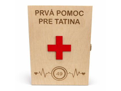 Dřevěná krabička - první pomoc