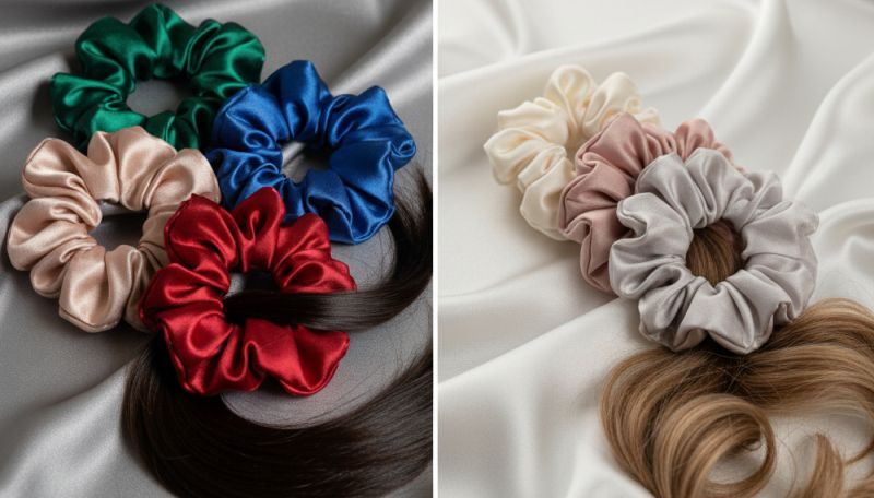 👑 Satén vs. Hedvábí: Která Scrunchie je nejlepší volbou pro vaše vlasy?