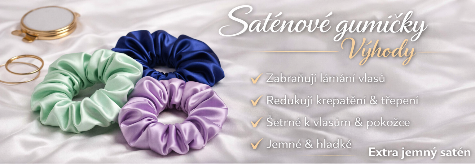 Výhody saténových gumiček do vlasů Natymi