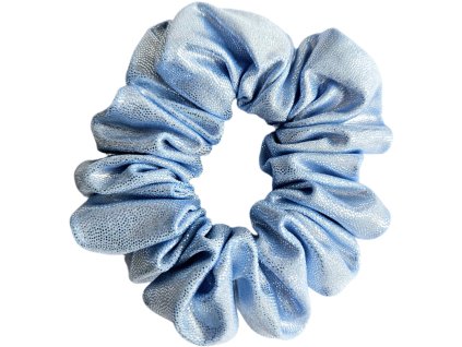 Trpytiva gumicka do vlasu s flitry svetla modra 01