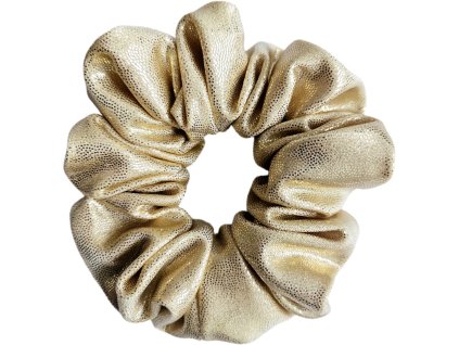 Trpytiva gumicka do vlasu s flitry zlata 01