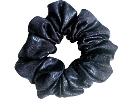 Trpytiva gumicka do vlasu s flitry tmava modra 01