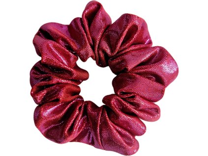 Trpytiva gumicka do vlasu s flitry fuchsia 01