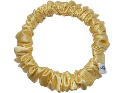 Gumicka do vlasu scrunchie uzka vanilkova