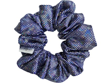 Gumicka do vlasu s holografickym efektem fialova