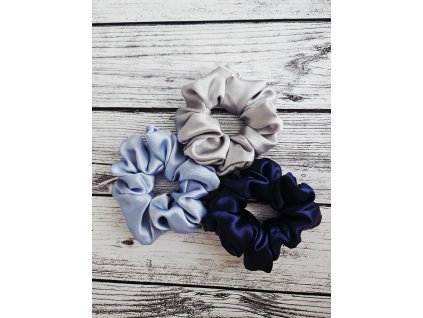 100 % hedvábná gumička do vlasů MAXI více barev