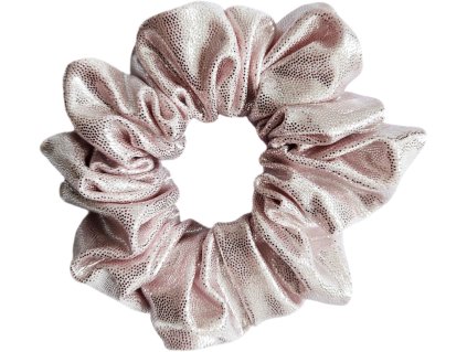 Trpytiva gumicka do vlasu s flitry svetle ruzova 01