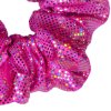 Trpytiva scrunchie gumicka do vlasu s holografickym efektem ruzova 02