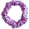 Satenova gumicka uzka scrunchie ruzova natymi