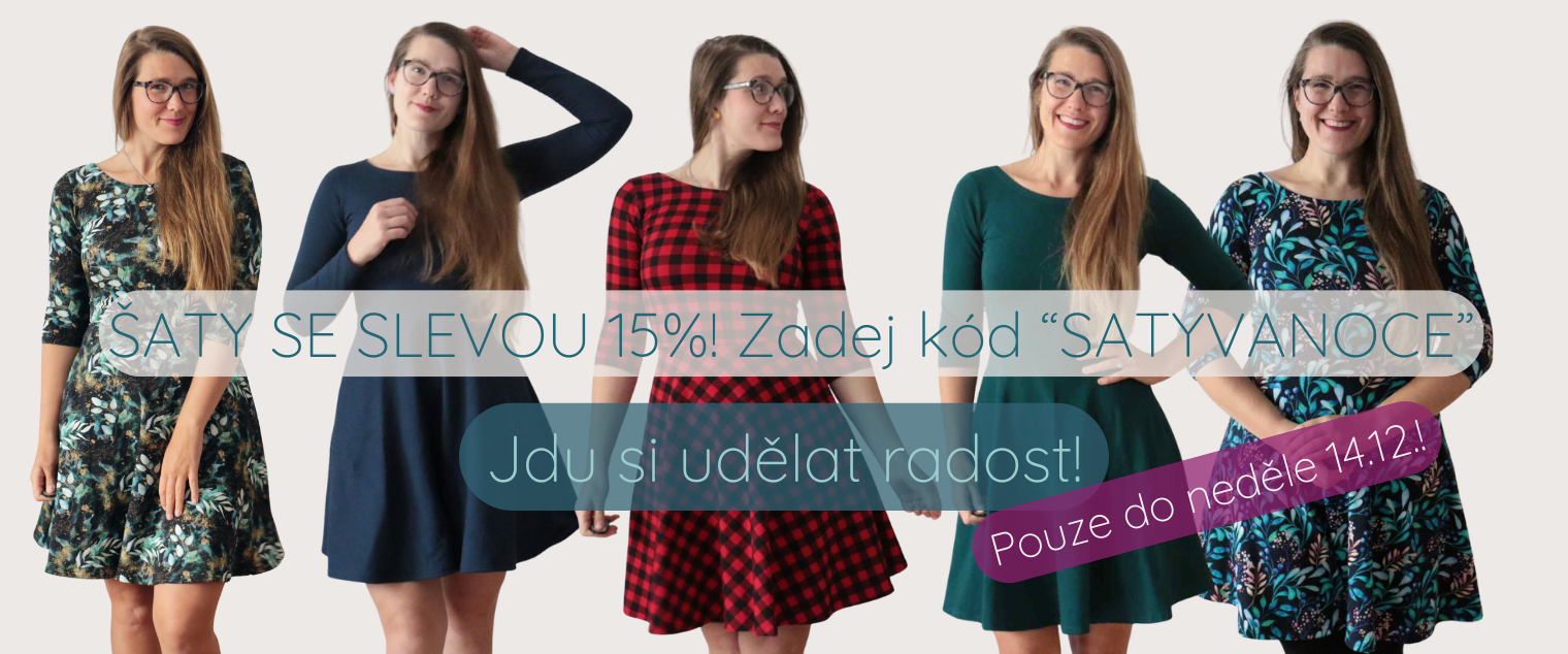 šaty sleva