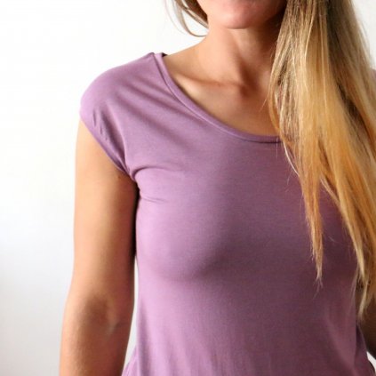 Tričko bambus / sv. fialová (Barva Fialová, Velikost L)