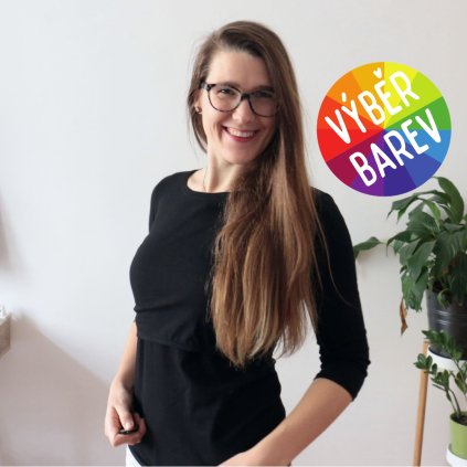 Kojicí tričko 3/4 rukáv jednobarevné / VÝBĚR BAREV!