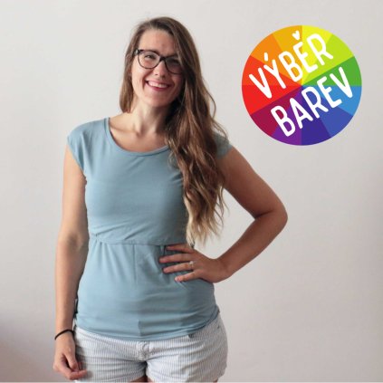 Kojicí tričko  jednobarevné / VÝBĚR BAREV!