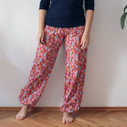 harémovky bavlna červený vzor (3)