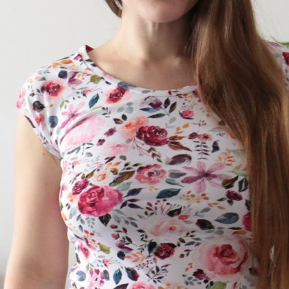 tričko louka akvarel bílá (5)