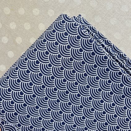 Harémovky / bavlna / modré vlnky