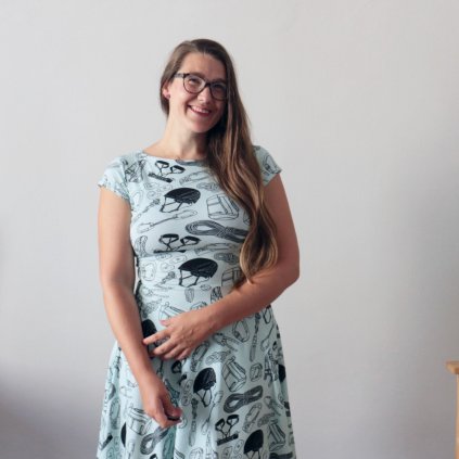 šaty půlkolo kr.rukáv lezení 2024 mint (9)