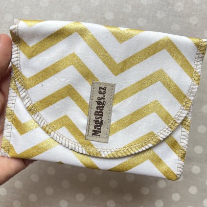 Svačinová kapsa MagsBags  / ZLATÝ CHEVRON