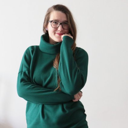 mikinošaty rolák tm.zelená (10)