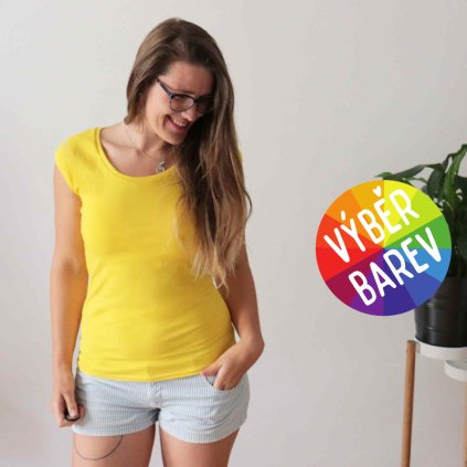 Tričko natyris - jednobarevné / VÝBĚR BAREV!