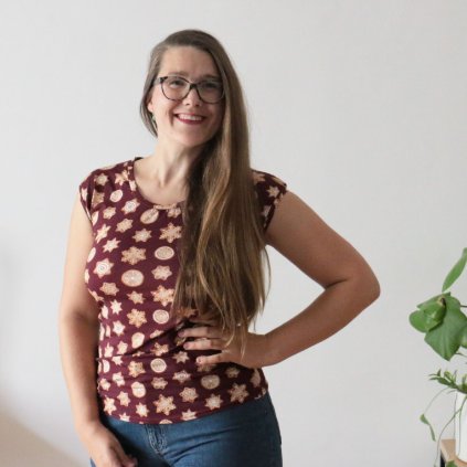 Vánoční tričko NAPEČENO! vínová