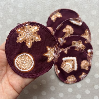 Eko odličovací tamponky / NAPEČENO! vínová