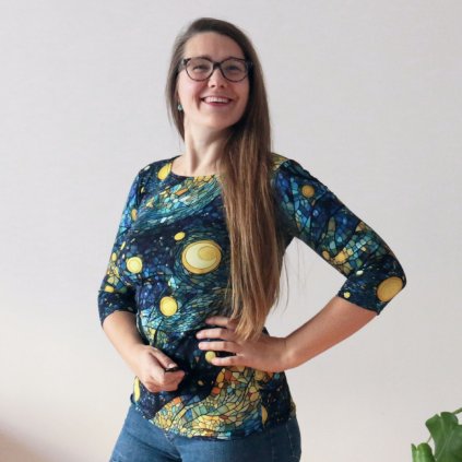 tričko vsazovaný rukáv hvězdná noc (7)