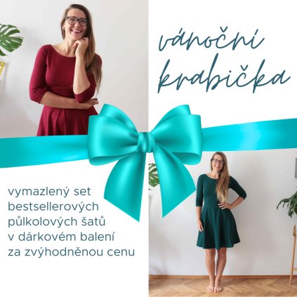 vánoční krabičky.vinova+zelená