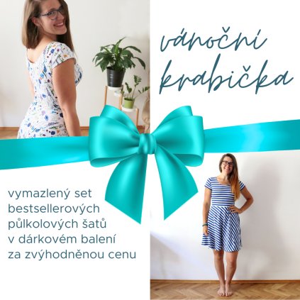 vánoční krabičky.louka a proužky