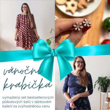 vánoční krabičky.vločky+kapradí