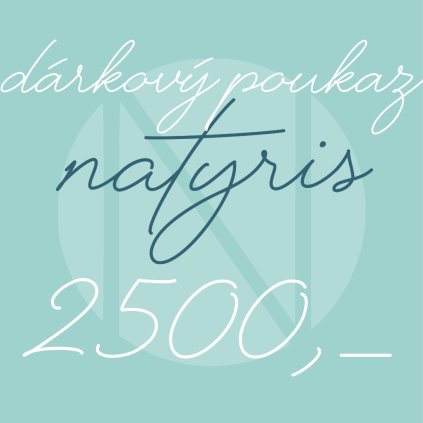 Dárkový poukaz 2500,- (papírová forma)