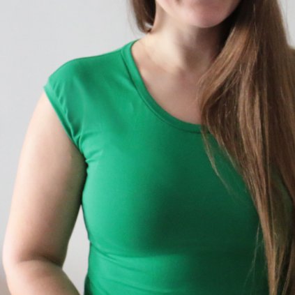 tričko bavlna zářivá zelená (15)a