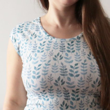 tričko modré lístky (10)