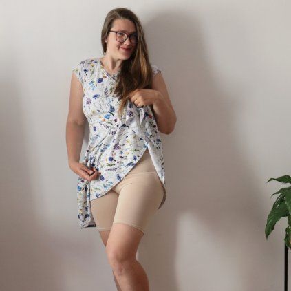 legíny krátké nude (13)