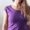 Tričko bavlněné jednobarevné / fialová (Barva Fialová, Velikost L)