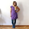 Zimní šaty / svetrovina / fialová (Velikost L)
