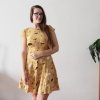 šaty půlkolo kr.rukáv hořčicová zviřátka (13)