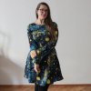 šaty půlkolo rukáv hvězdná obloha (47)