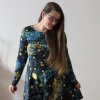 šaty půlkolo rukáv hvězdná obloha (32)