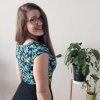 šaty úplet půlkolové zavinovací rukáv pomněnky + temně modrá (10)