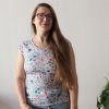 tričko natyris kytičky krémová (4)