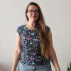 tričko natyris kytičky černá (7)