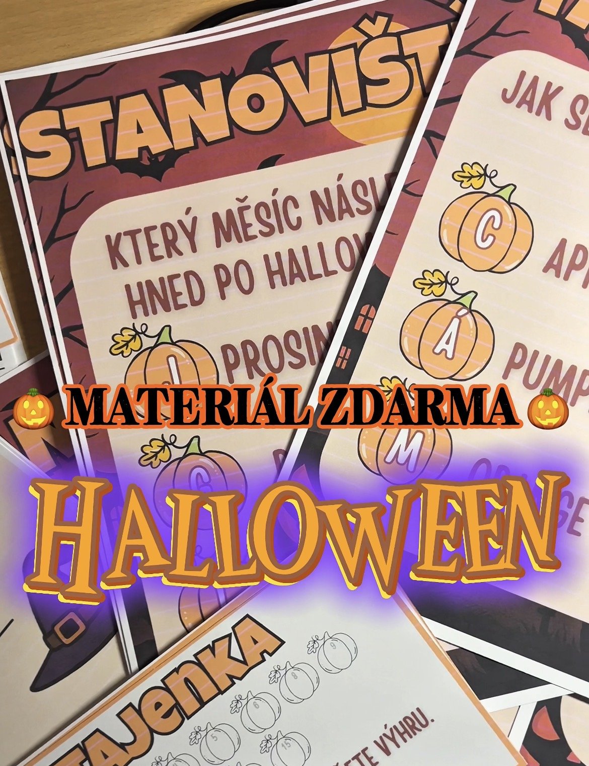 Materiál zdarma na Halloween!