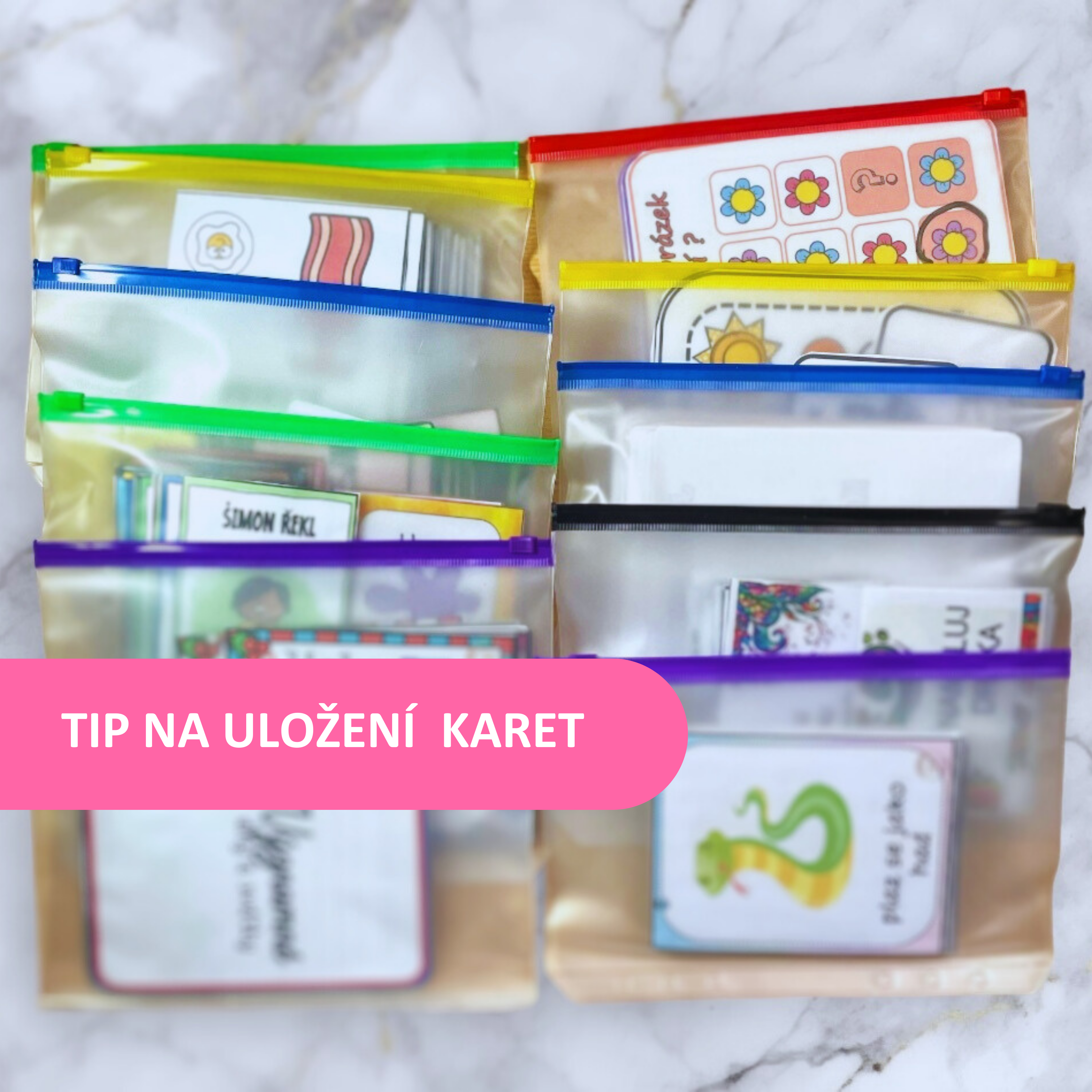 Organizujte své kartičky k výuce s těmito průhlednými pouzdry💡