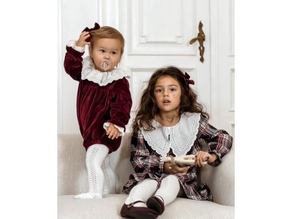 A CHRISTMAS Karované šaty s golierom