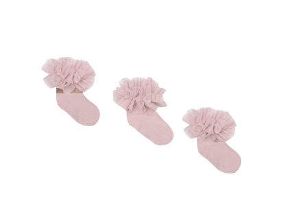 TYLOVÉ PONOŹKY MAMA'S FEET  TUTU SOCKS BABY PINK