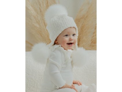 Zimná čiapka s prírodnou kožušinkou 2farby